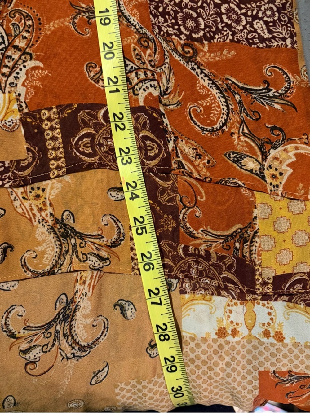 3/$17 Cato Patchwork High-Low blouse - Picture 4 of 4